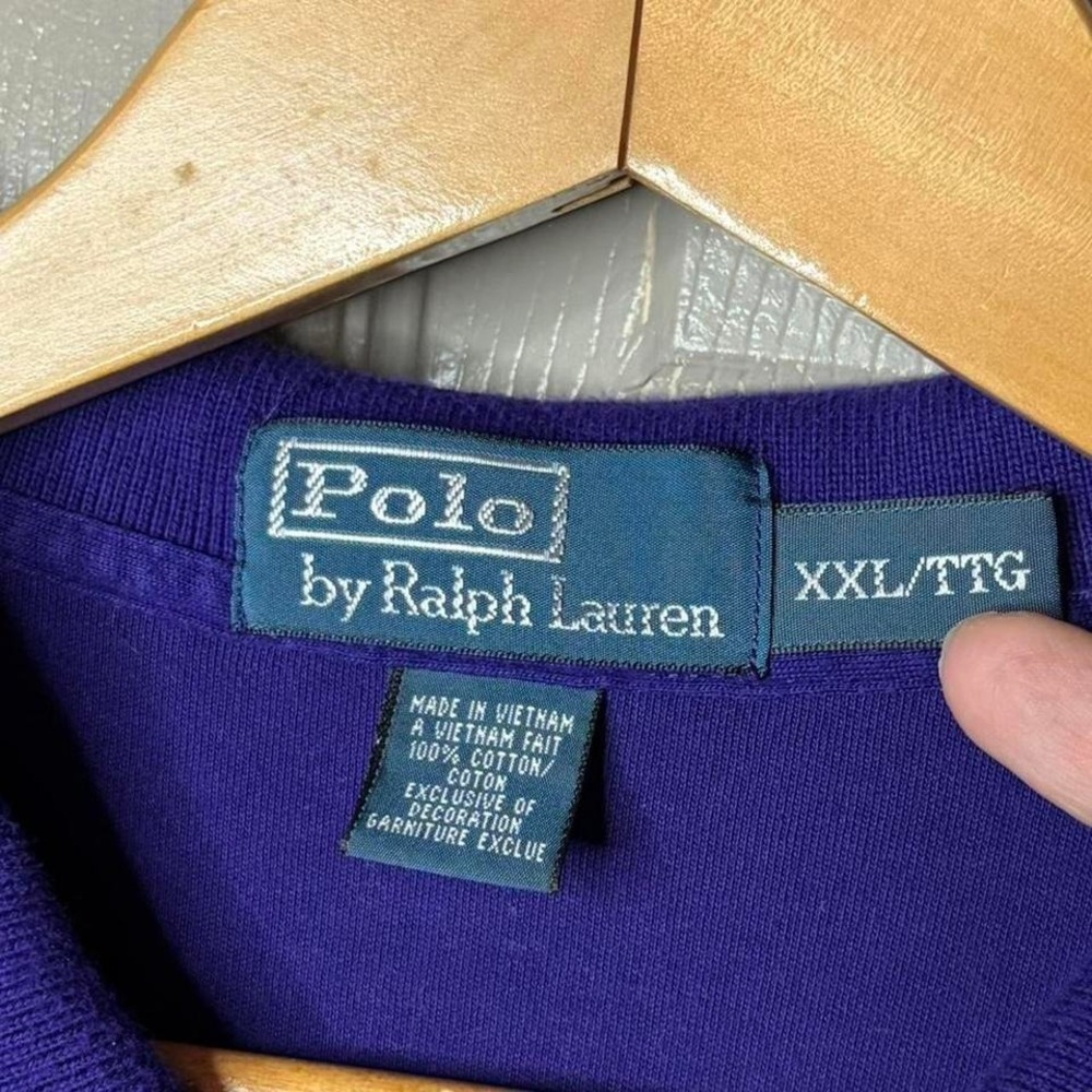Polo Ralph Lauren polo shirt  size XXL blue classic preppy - Picture 4 of 4
